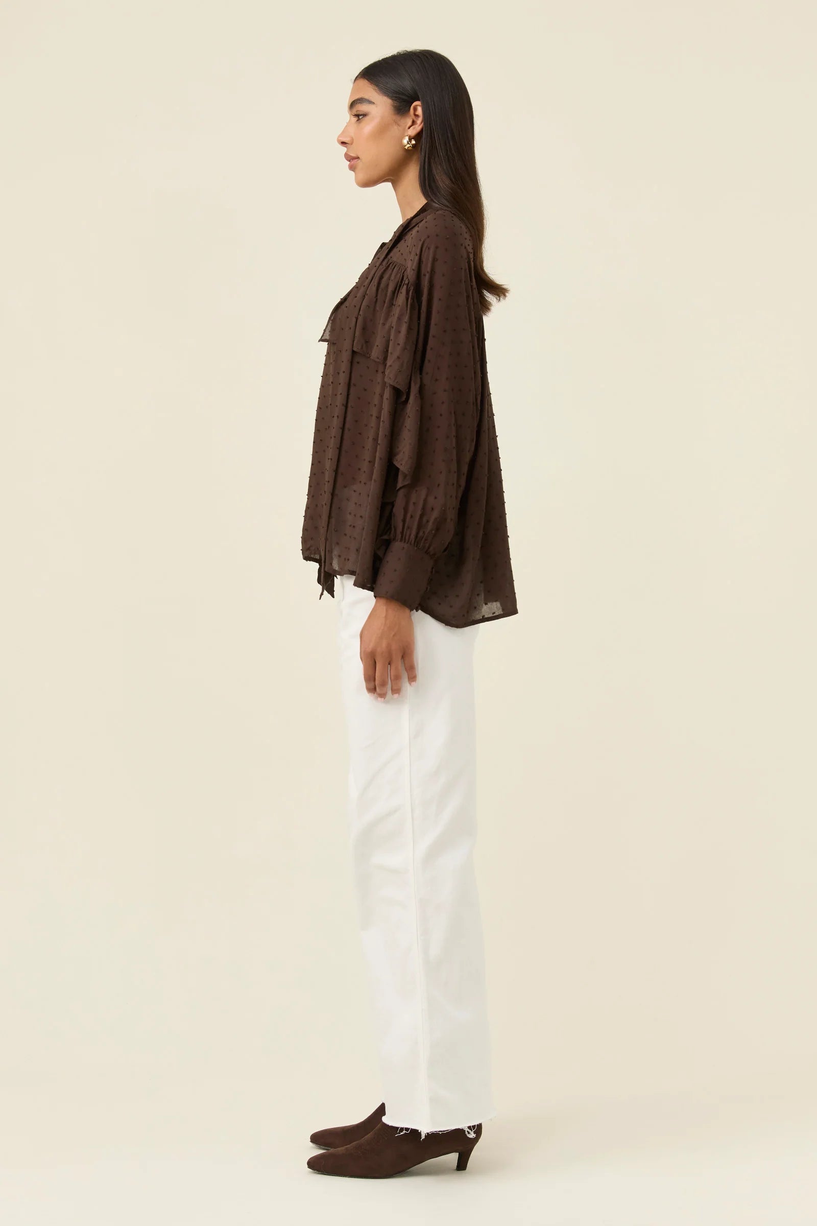 DELLA BLOUSE CHOCOLATE