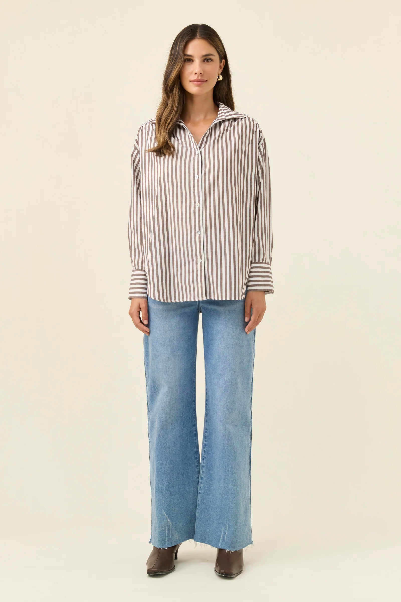 QUINN SHIRT CHOCOLATE