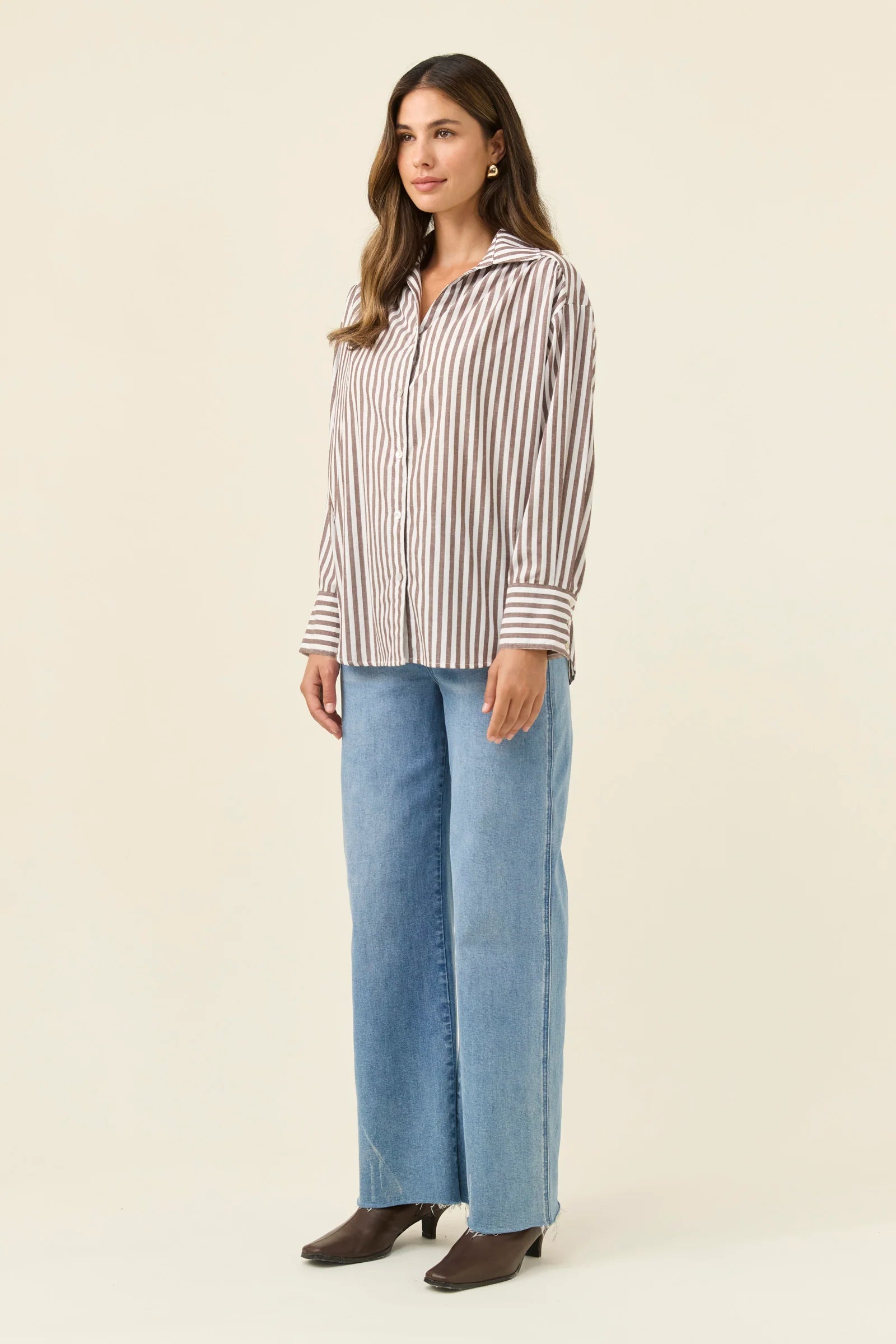 QUINN SHIRT CHOCOLATE