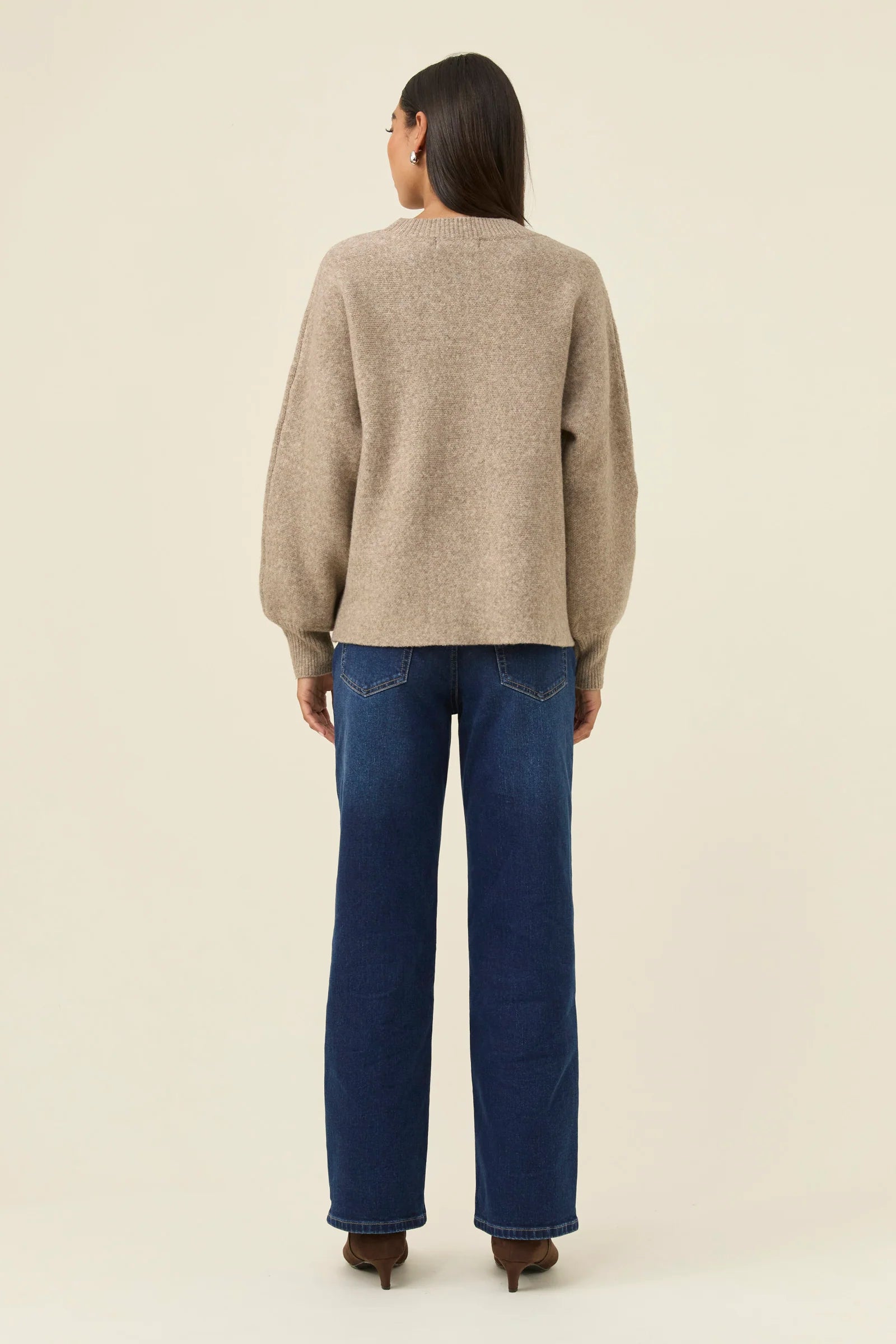 MIRU STITCH FLOWER JUMPER STONE