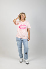 RUSH TEE LIPS DUSKY