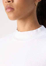 CORE MOCK RIB T-SHIRT WHITE