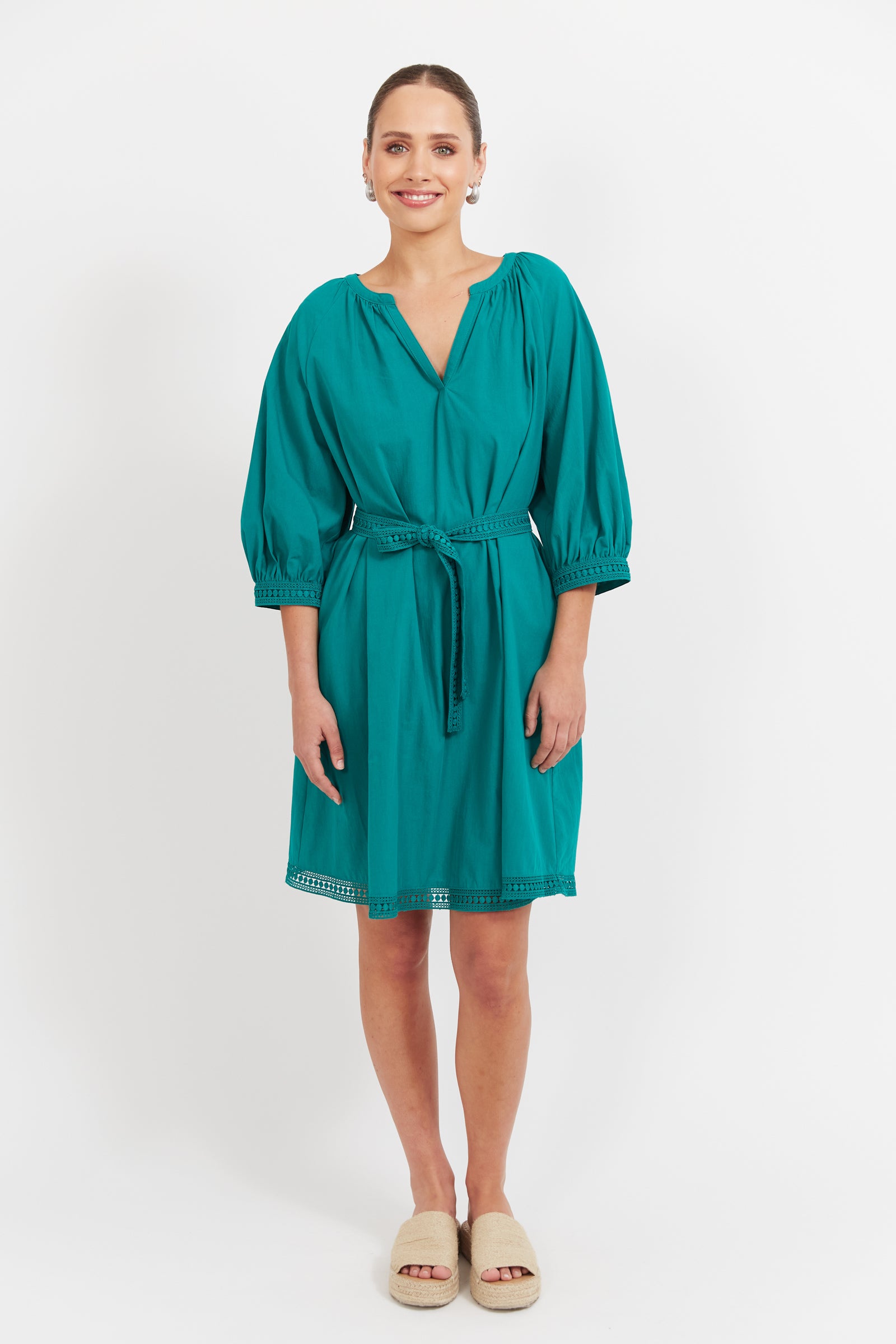 SANTOS DRESS TEAL
