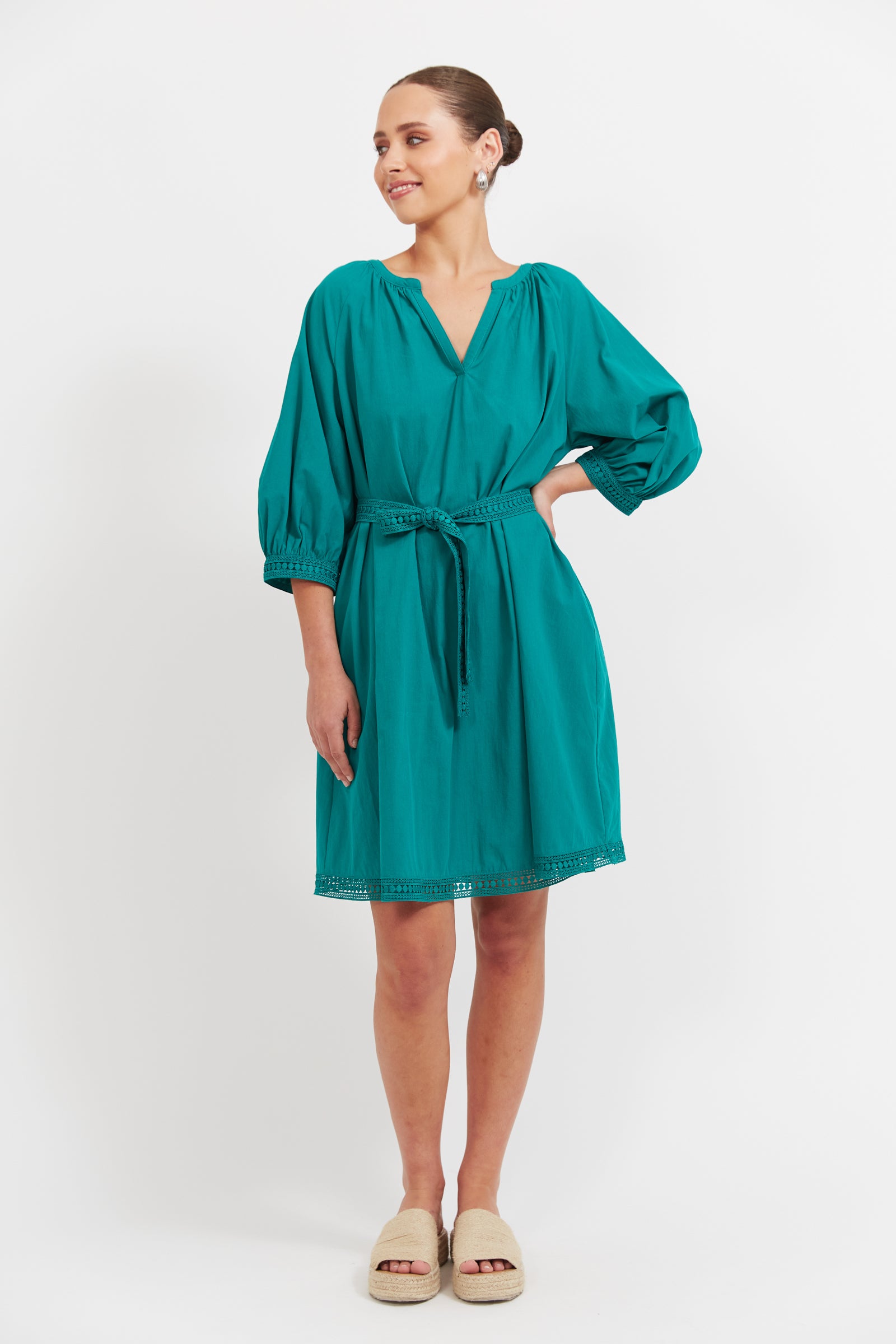SANTOS DRESS TEAL