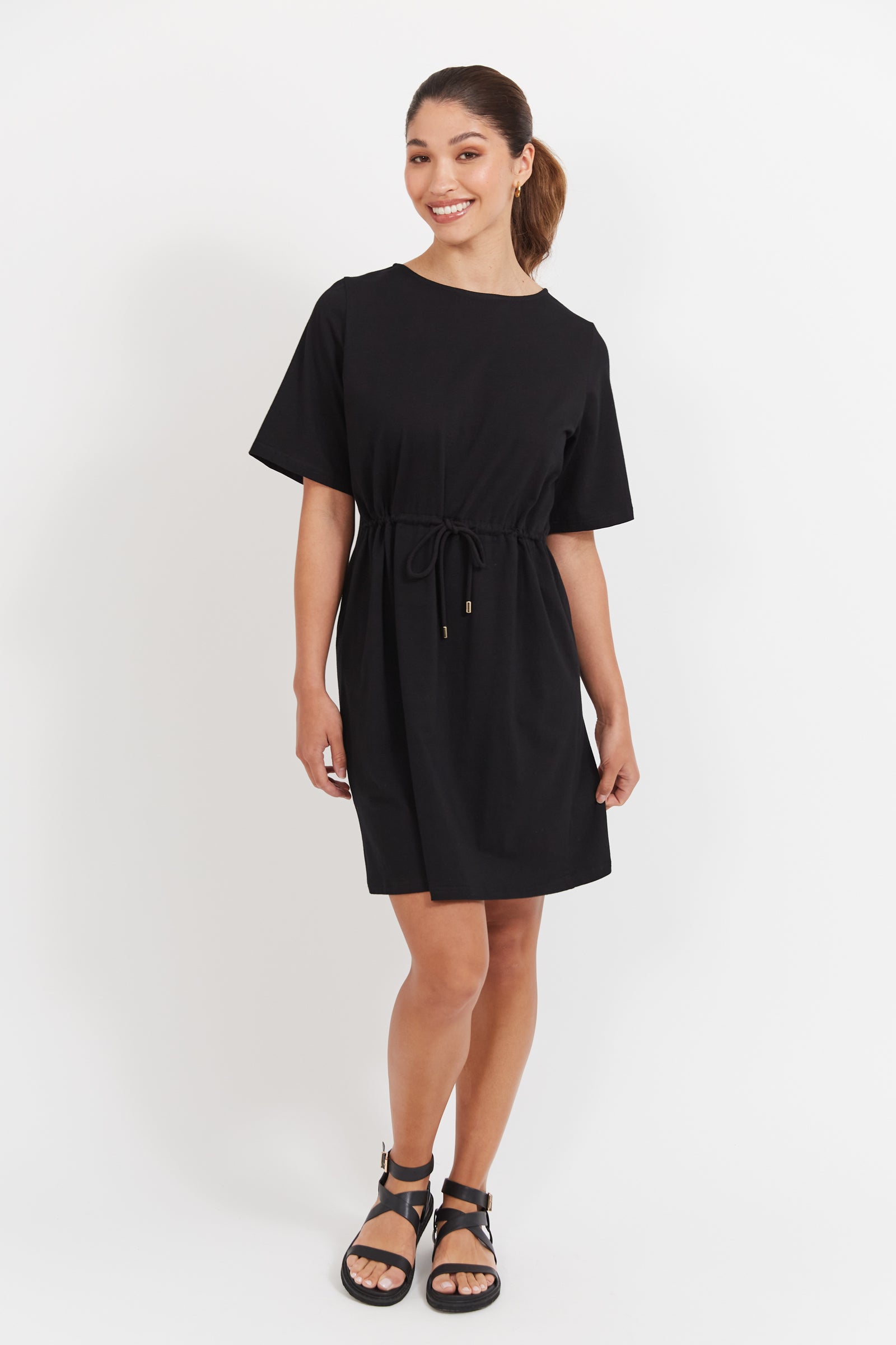 JARDIN TSHIRT DRESS BLACK