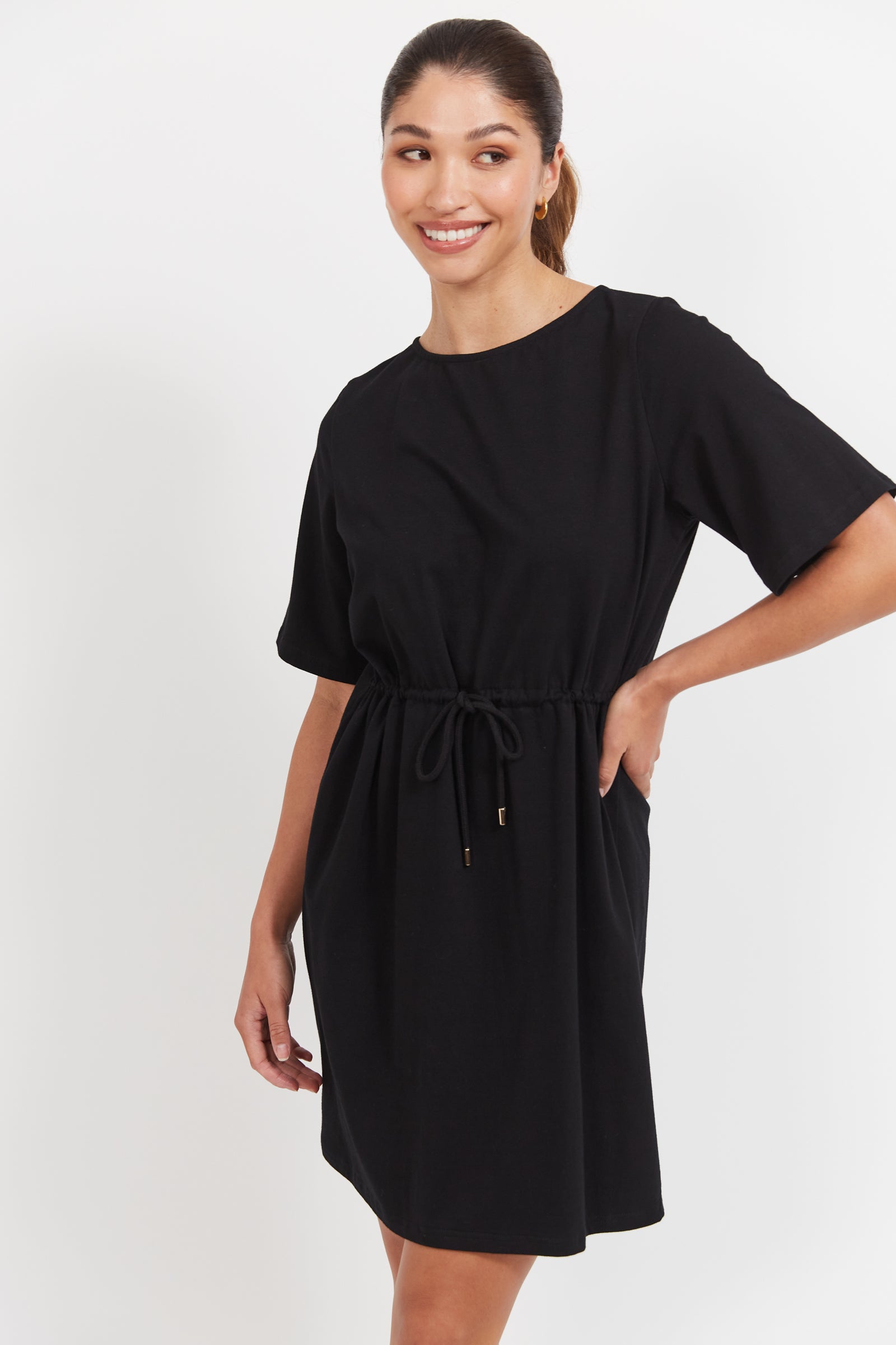 JARDIN TSHIRT DRESS BLACK