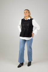LUNA KNIT VEST ONYX