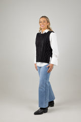 LUNA KNIT VEST ONYX