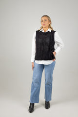 LUNA KNIT VEST ONYX