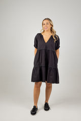 ADELFIA MIDI DRESS BLACK
