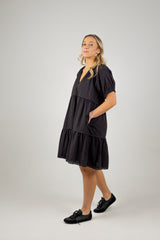 ADELFIA MIDI DRESS BLACK