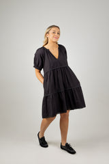 ADELFIA MIDI DRESS BLACK