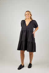 ADELFIA MIDI DRESS BLACK