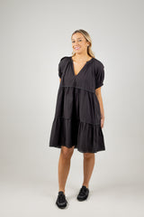 ADELFIA MIDI DRESS BLACK