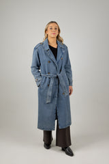 FREYA TRENCH COAT DENIM