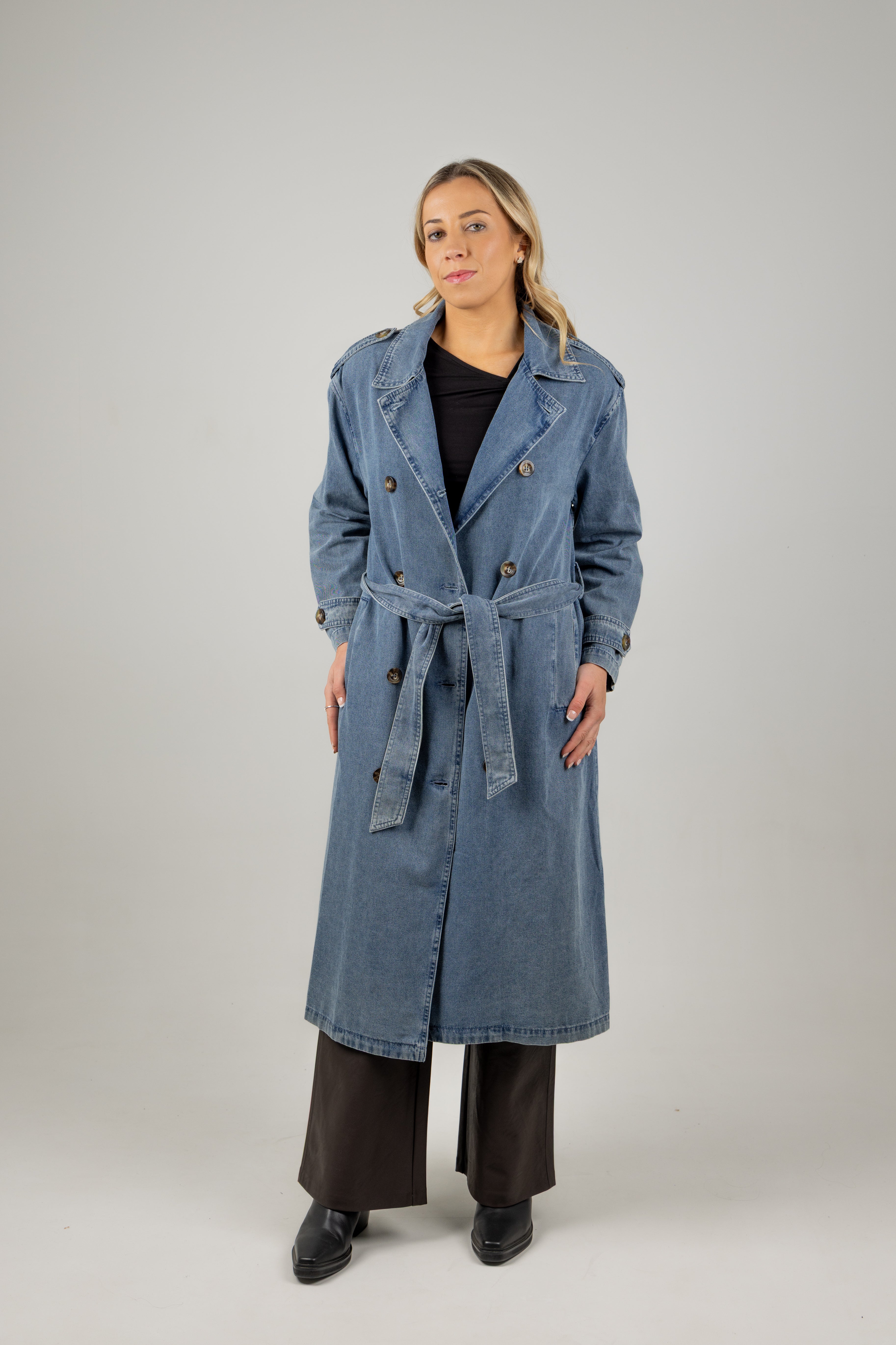 FREYA TRENCH COAT DENIM