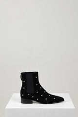 SARGO ANKLE STUDDED BOOT BLACK SUEDE