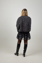 BECKY QUILTED JACKET BOW NOIR PRE ORDER