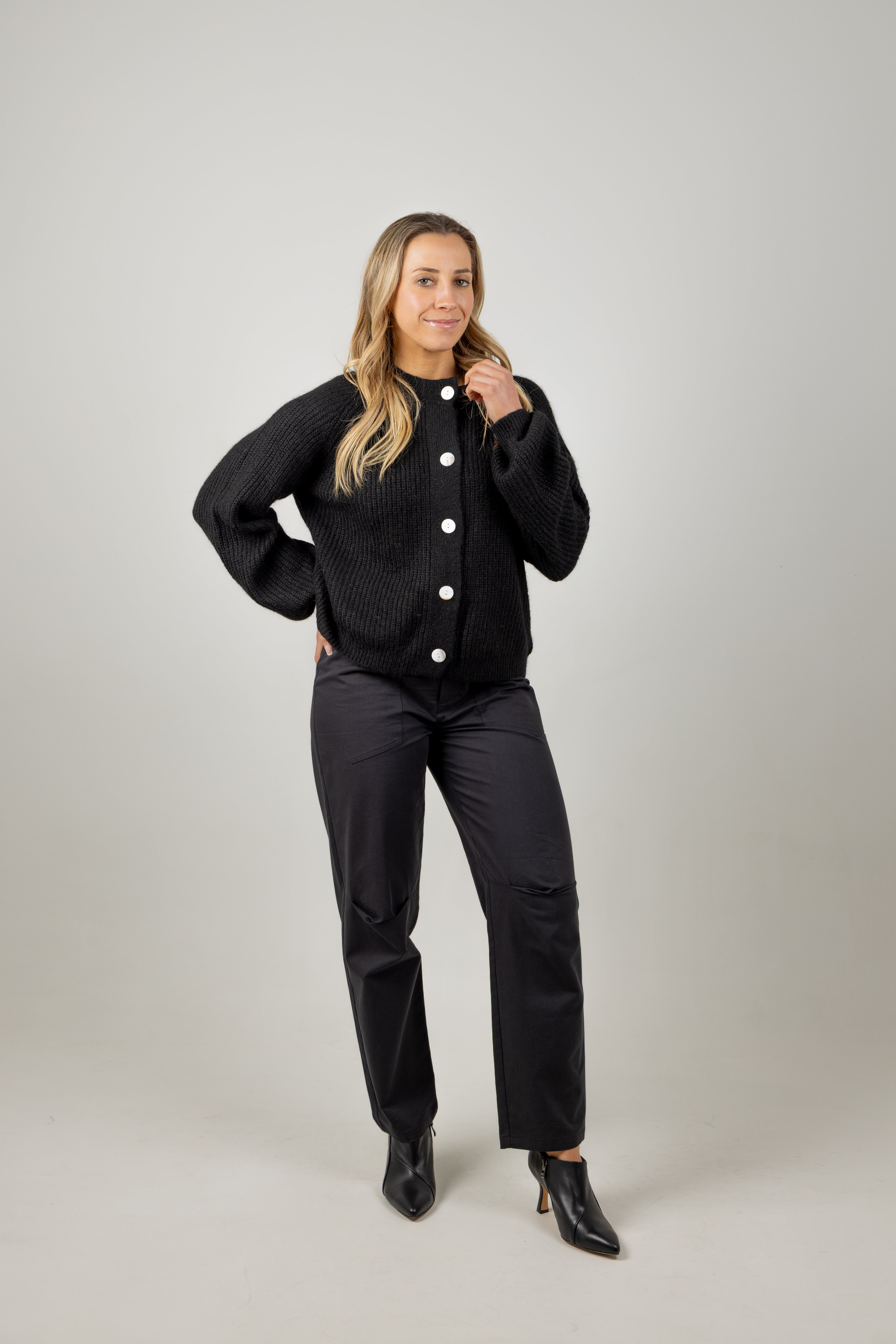 WILLOW CARDI BLACK