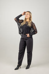 LUCY TOP BLACK LACE