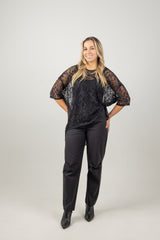 TAYLOR TOP BLACK LACE