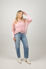 LUCY TOP BLUSH LACE
