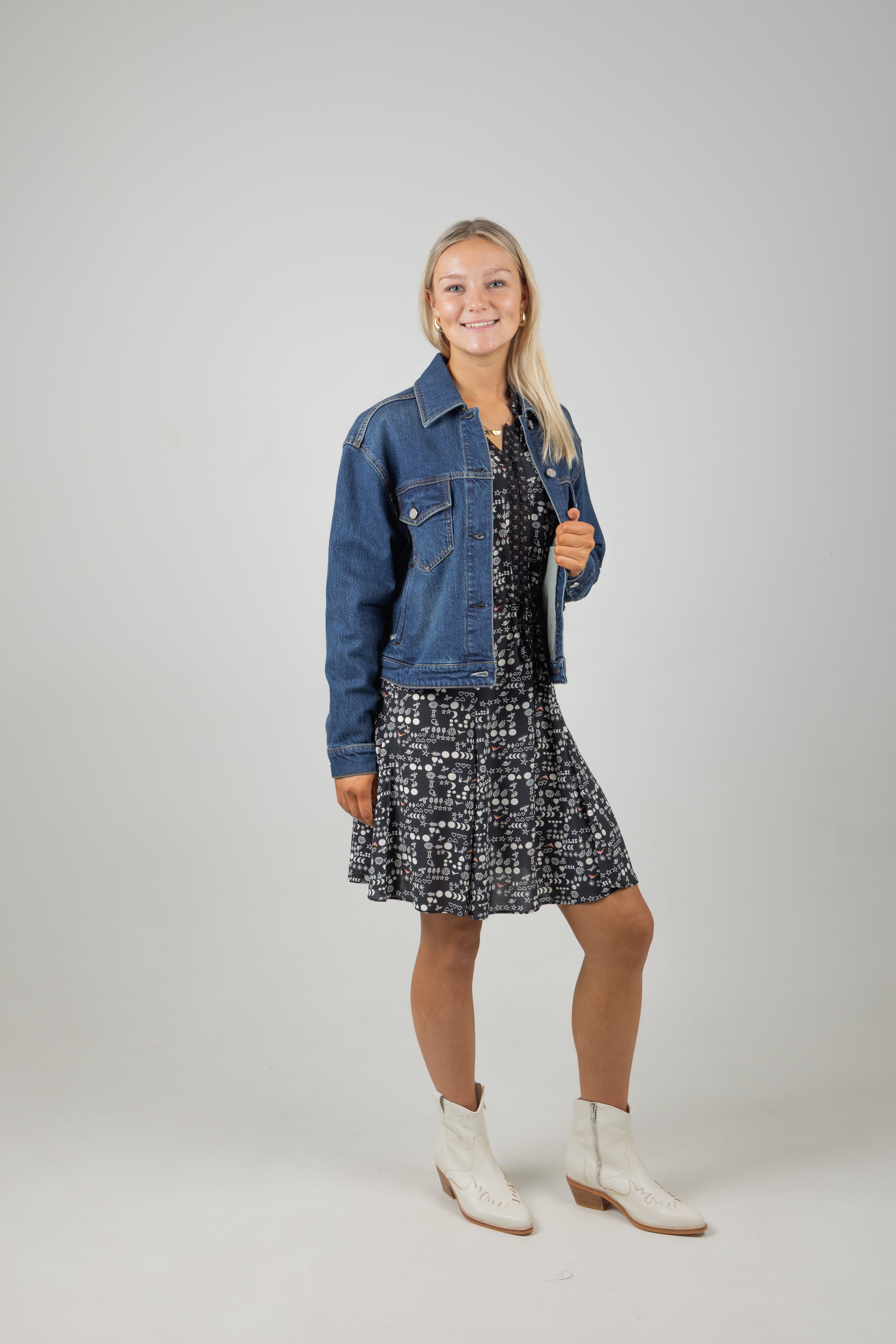 CROPPED DENIM JACKET LE IT RAIN