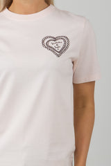 ARTWORK TEE BARELY PINK