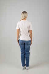 ARTWORK TEE BARELY PINK