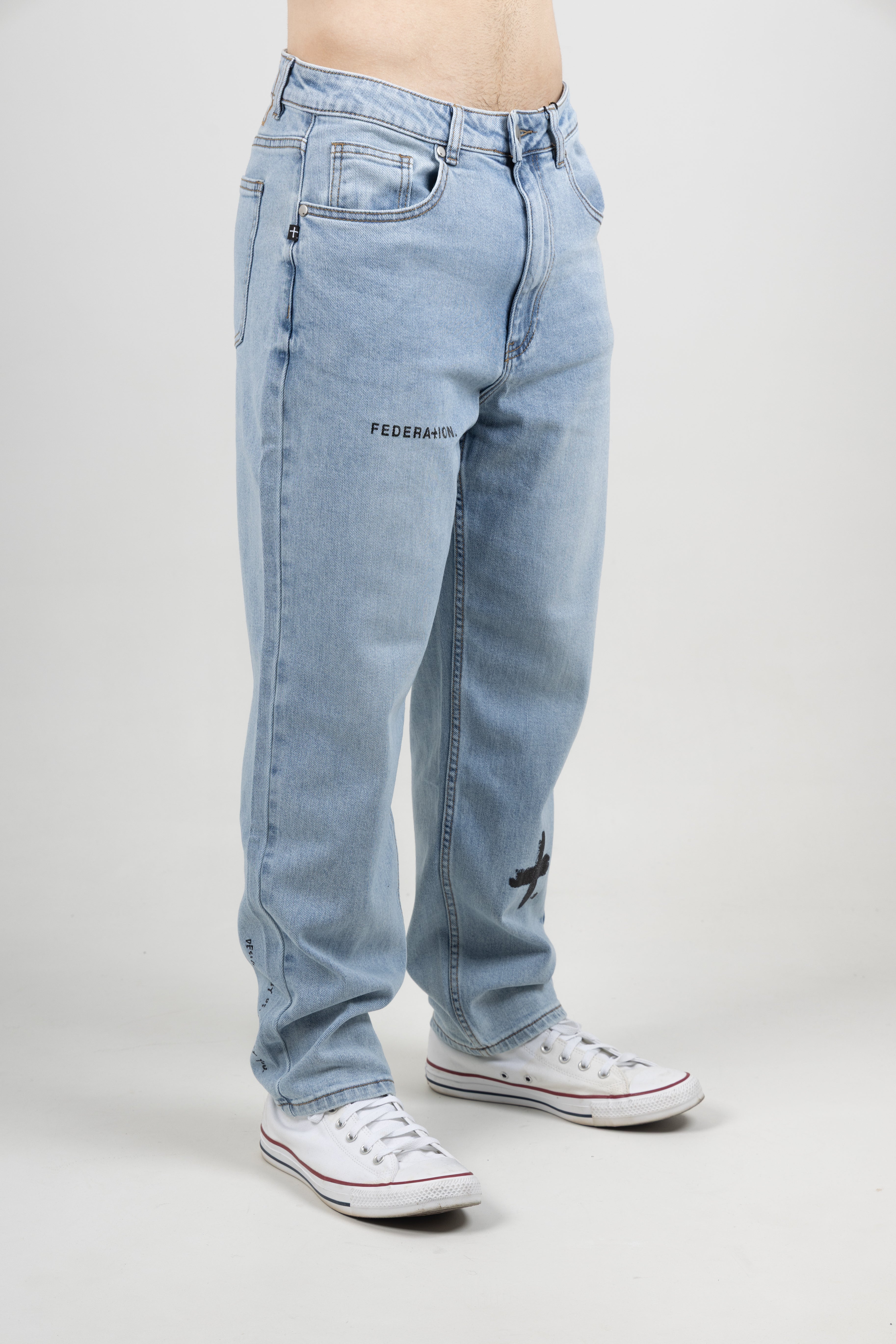 TAKE IT EASY JEAN TRIO WASHED BLUE