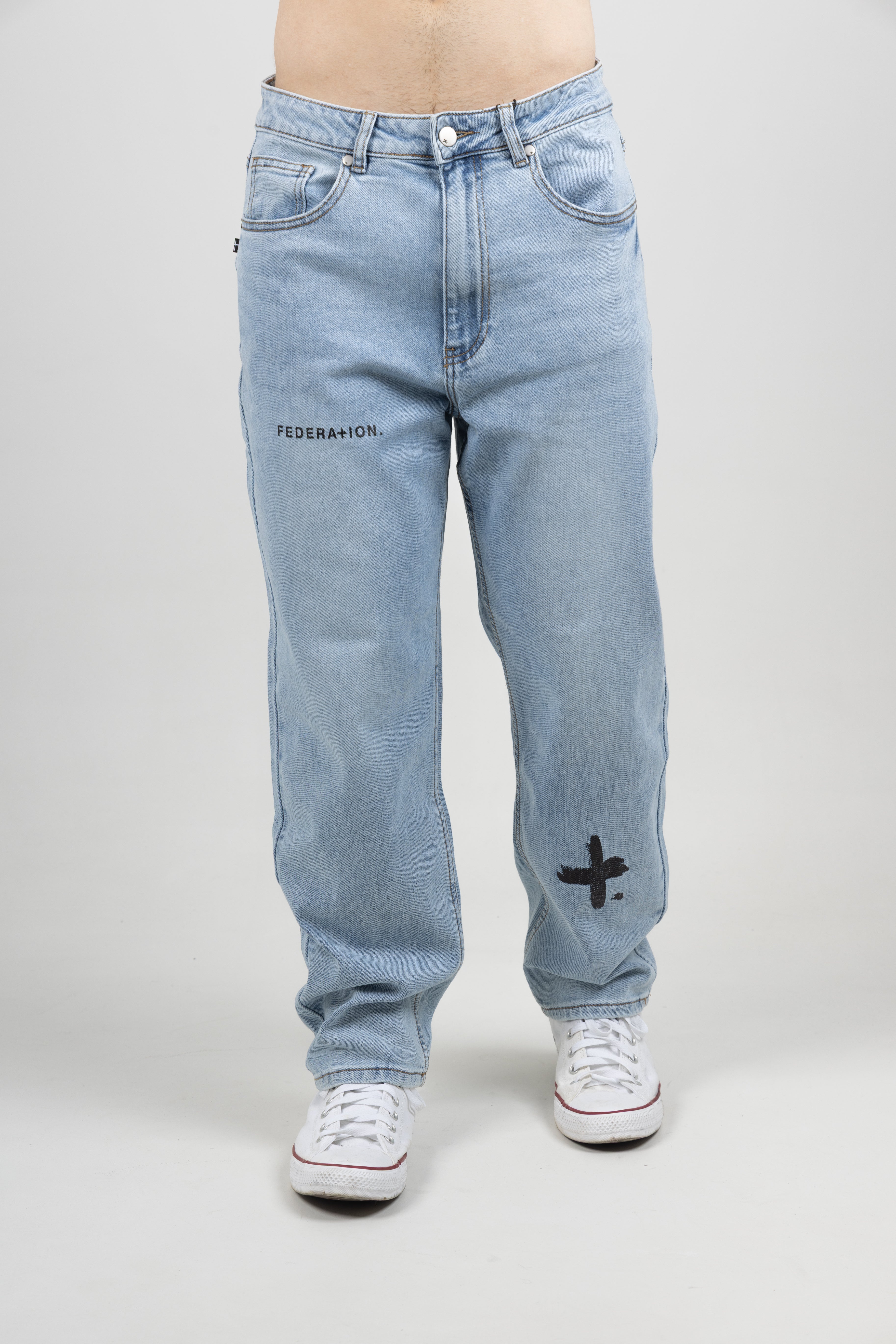 TAKE IT EASY JEAN TRIO WASHED BLUE