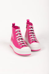 GAMBIA SNEAKER HOT PINK PATENT LEATHER