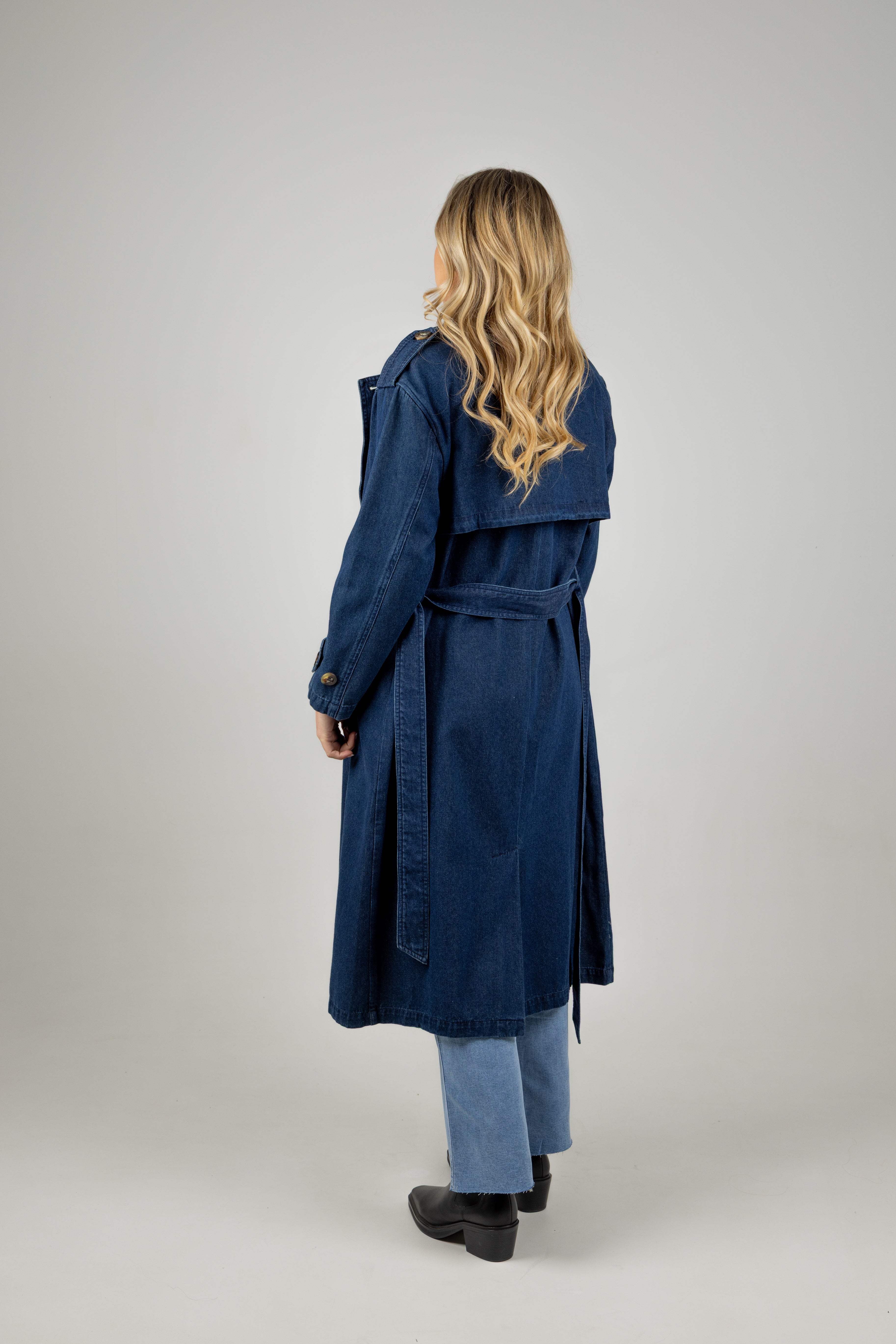FREYA TRENCH COAT INDIGO