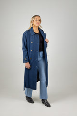 FREYA TRENCH COAT INDIGO