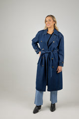 FREYA TRENCH COAT INDIGO