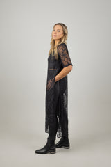 HARPER TABARD BLACK LACE