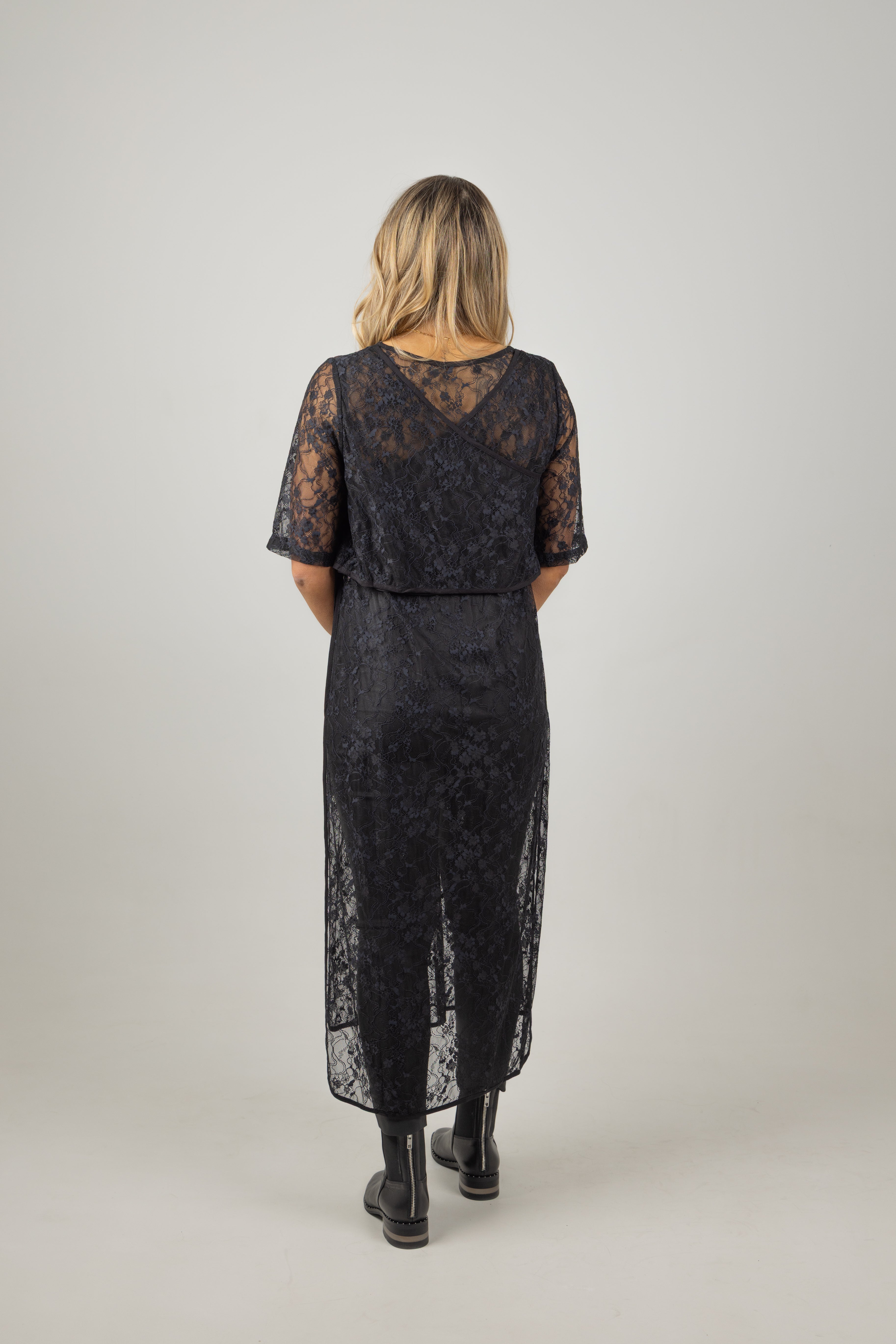 HARPER TABARD BLACK LACE