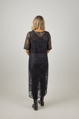 HARPER TABARD BLACK LACE