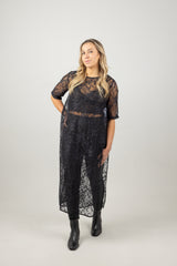 HARPER TABARD BLACK LACE