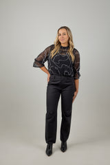 TILLY TOP BOW NOIR
