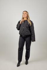 BECKY QUILTED JACKET BOW NOIR PRE ORDER