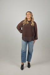 JULIA TOP CHOCOLAT