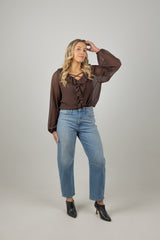 SARAH TOP CHOCOLAT