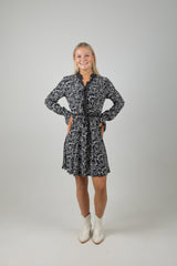PRINTED MINI DRESS MOON GARDENING