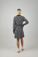PRINTED MINI DRESS MOON GARDENING