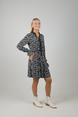 PRINTED MINI DRESS MOON GARDENING