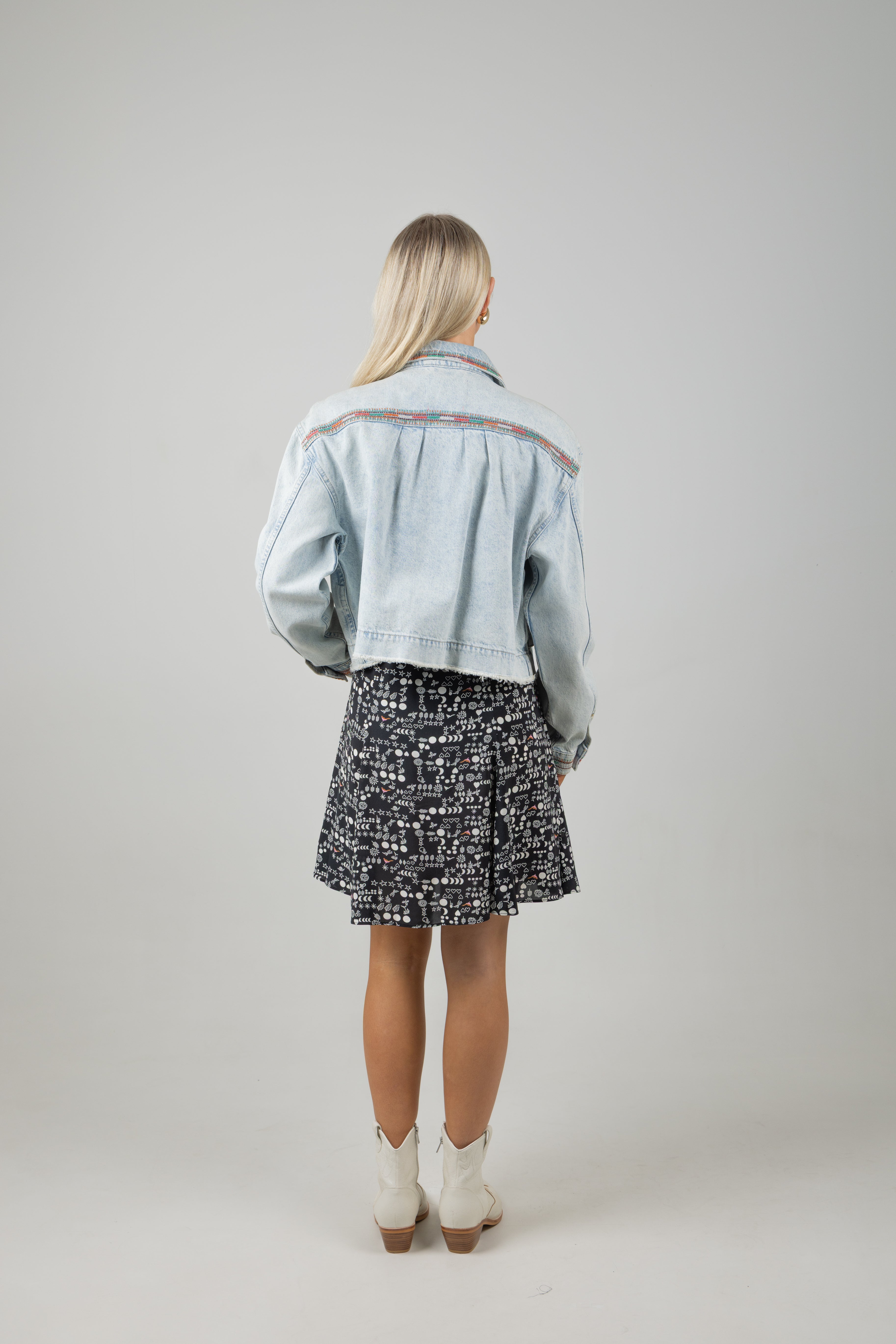 CROPPED DENIM JACKET SEA STAR