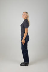 CORE MOCK RIB T-SHIRT BLACK