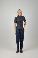 CORE MOCK RIB T-SHIRT BLACK