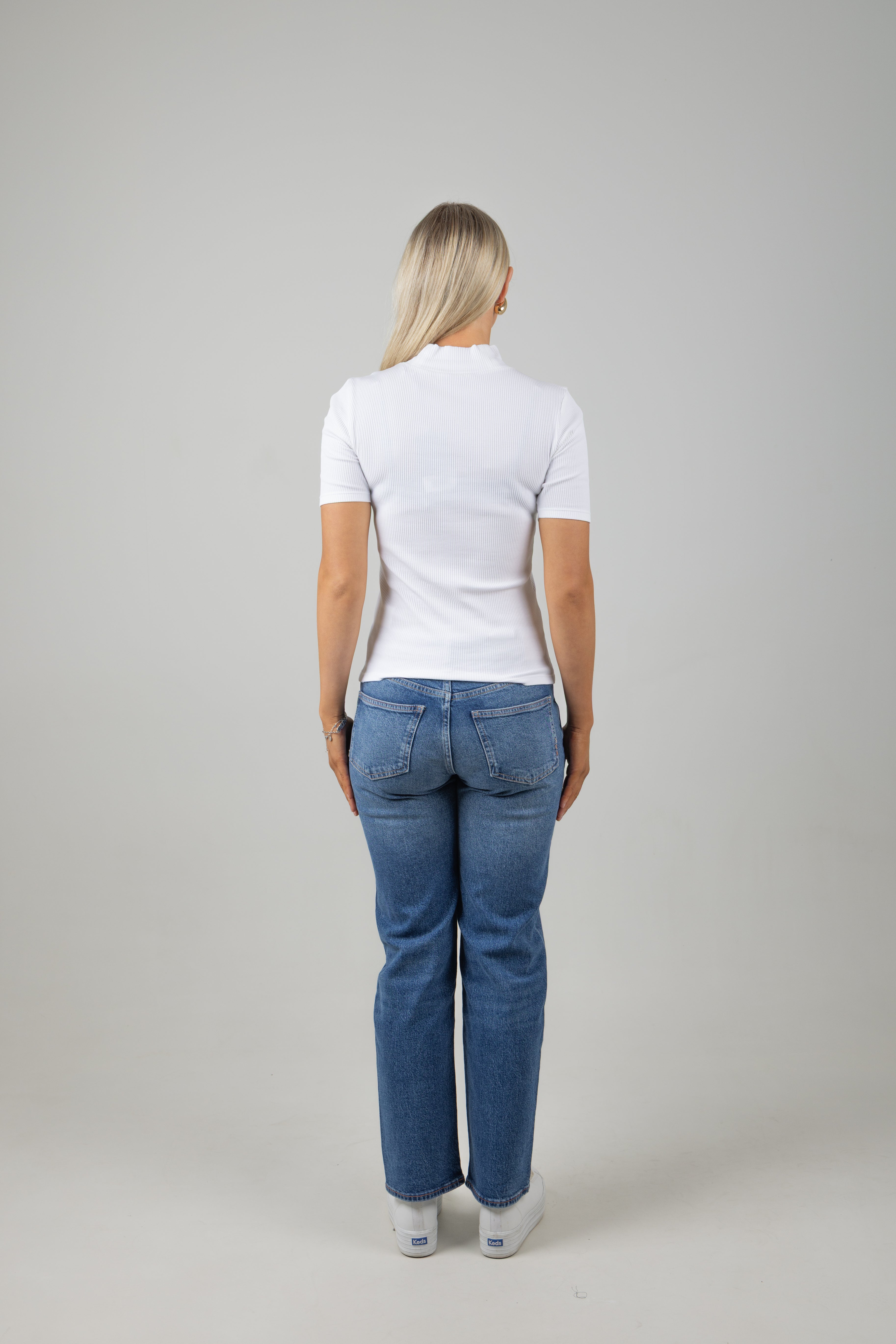 CORE MOCK RIB T-SHIRT WHITE